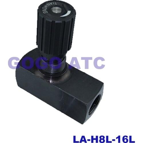 LA-H8L-16L tubular one-way throttle valve adjustable hydraulic LA-S speed control valve hydraulic valve accessories