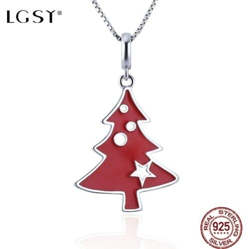 LGSY 925 Sterling Silver Santa Claus Pendant Romantic Pure Silverware Fashion Jewelry Necklace Pendant Fine Jewelry Making DP040