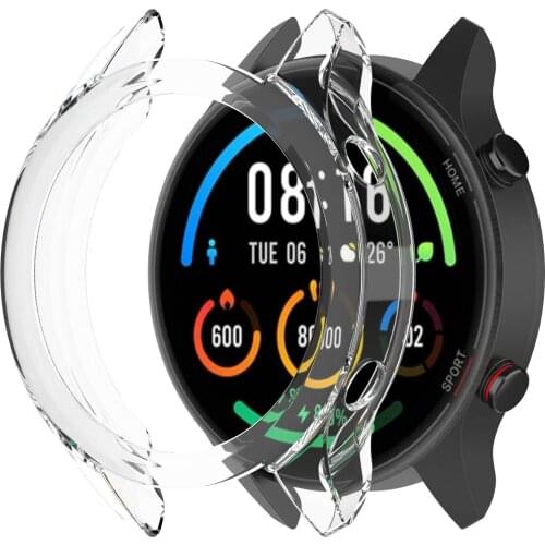 Soft TPU Protector Case Cover Shell Protective For Xiaomi MI Watch Color Sport Watch Smart watches case shell shock-resistance
