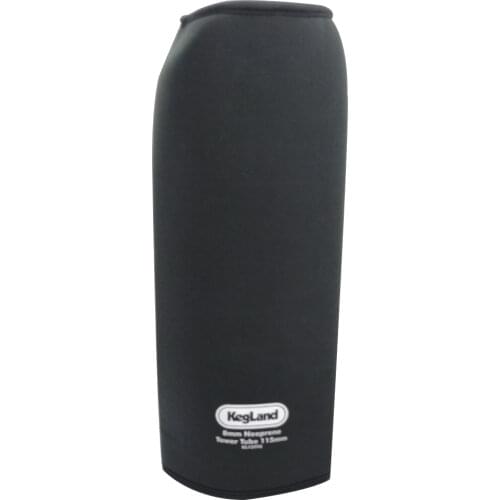 INSULATING NEOPRENE PARKA / JACKET COVER FOR KEGERATOR TOWER FONT - 115MM (4.5") DIAMETER - 4 TAP FONT
