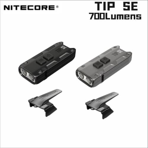 NITECORE TIPSE Keychain Light 700Lumens Dual-Core Metallic Rechargeable 4 Lighting Modes Flshlight Utilizes P8 LED Trcoh Light