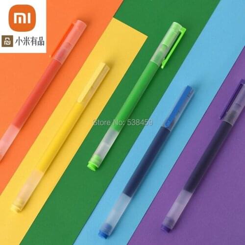 Original Xiaomi color gel pen large capacity quick-drying anti-fouling 0.5 mm ink pen learning office stationery