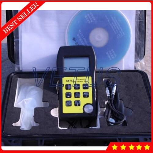 SW7A Portable Through Paint Coating Ultrasonic Thickness Gauge Meter Tester 3mm to 50mm Ultrasonic Metal Thickness Gauge