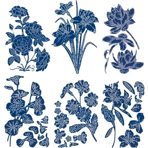 Rose Daffodil 3D Decoupa Metal Cutting Dies Stencils for Scrapbooking Embossing Die Cards Making New 2019