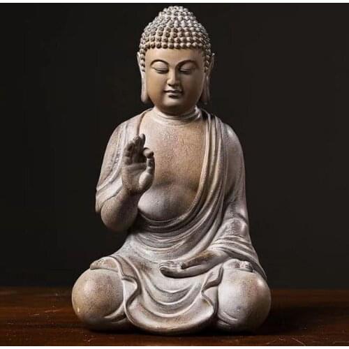 Zen Buddha Statue Decoration Courtyard Garden Lawn Decoration Furnishing Chinese Creative Gardening Outdoor Villa Open-air Yard