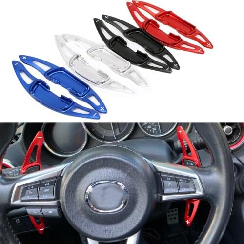 Aluminum Steering Wheel DSG Paddle Extension Shifters Cover For Mazda 6 Atenza 3 Axela CX-4 CX-5 Car Steering Wheel Accessories