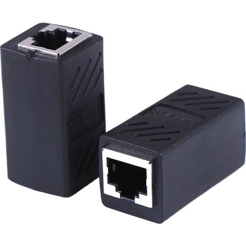 2Pack RJ45 LAN connector inline Cat7/Cat6/Cat5e Ethernet Cable Extender Adapter