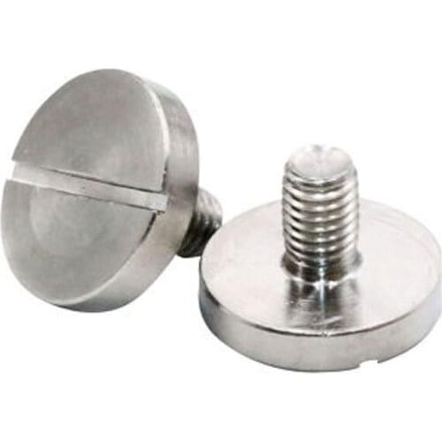 2pcs M8 stainless steel Slotted big flat head screws one word cylindrical header screw case bolt GB833 10mm-30mm length