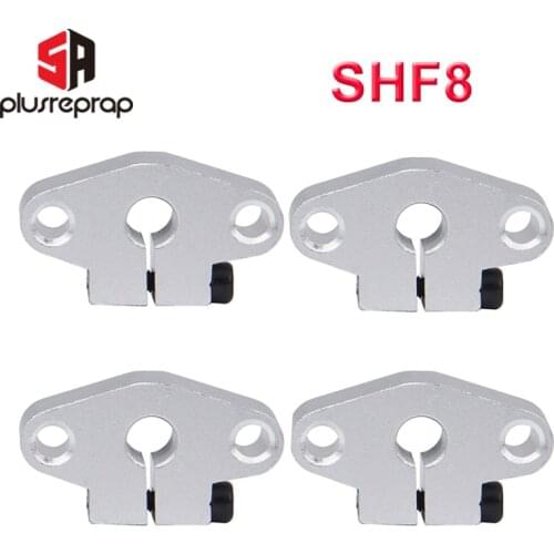 4 pcs/lot SHF8 Linear Bearing Shaft Support 8mm Linear Rail Support CNC Parts XYZ Table CNC Route for 3D Printer Part