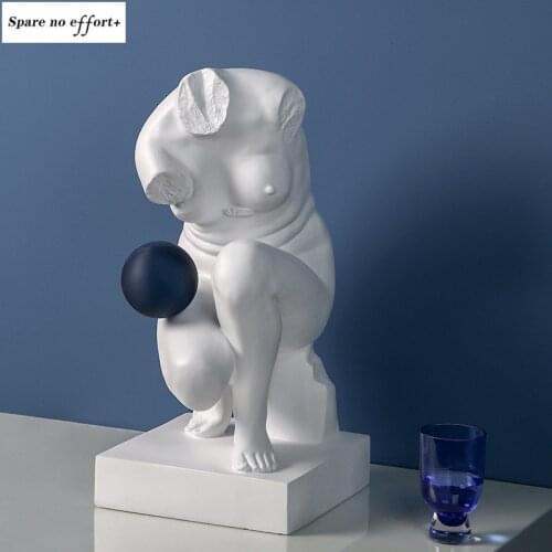 Resin Handicraft Decoration Accessories Body Art Sculpture Soft Decoration New Year Accessories Decorations for Home