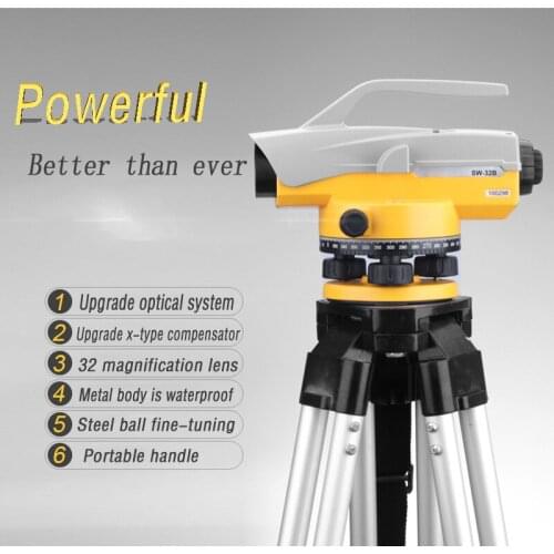 Free Shipping SW-C32 Professional SWC32 Parallel Tester Optical Laser Level 32X Optical Auto Level Measuring Instruments