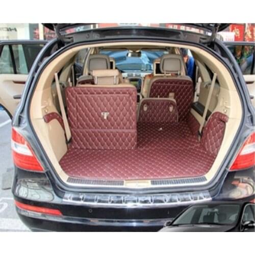 Car Travel ) Good quality! Special trunk mats for Mercedes Benz R 350 W251 2015-2006 waterproof boot carpets for R350 2013