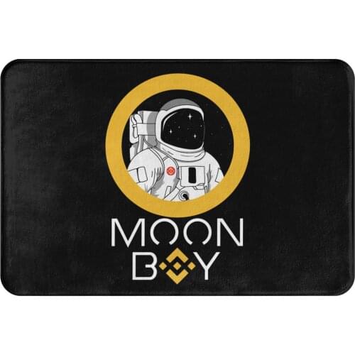 Binance Coin Crypto Miners Bedroom Mat BNB Moon Boy Doormat Living Room Carpet Outdoor Rug Home Decoration