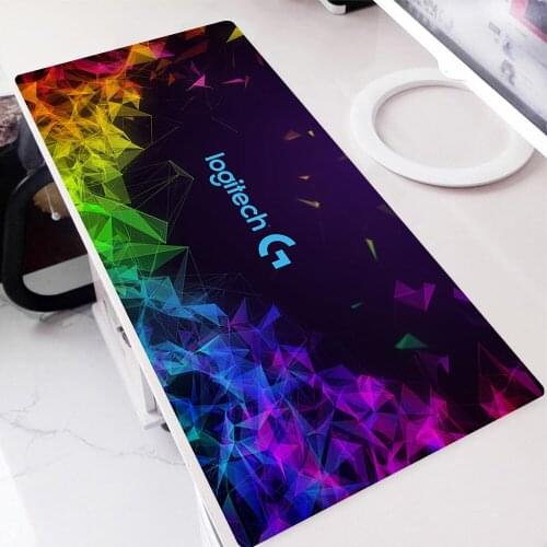 Large Mouse pad 90X40 Logicool Logo Gaming Mousepad Anti-slip Natural Rubber Gamer Office Desk Computer Pads gaming accessories