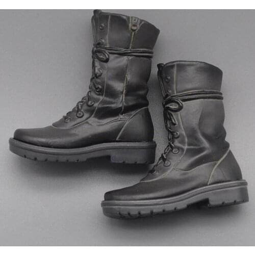 1/6 Scale Soldiers High Tied Martin Boots Hollow Trendy Combat Boots 12-inch Action Figure Boots Model