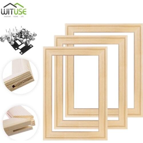 Wood Picture Frame Wooden Frame Canvas Frame For Canvas Oil Painting diy frames For Diamond Painting Picture Wall Art Decor