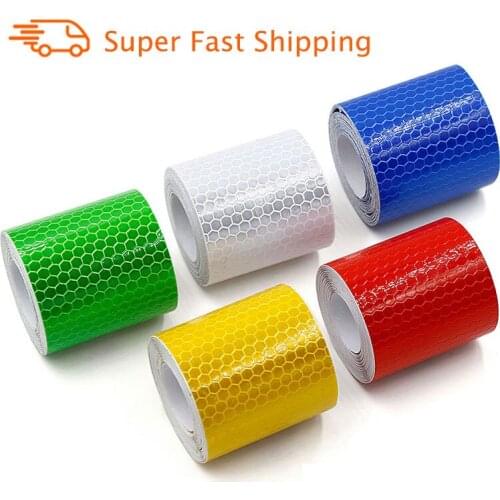 Cinta Reflectante Reflective fabric Reflector Tape Reflex tape Adhesiva Auto Car Film Crystal Honeycomb 5cmx3m