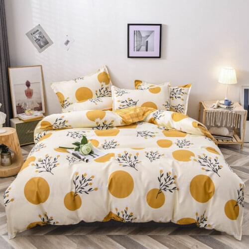 Fruit Printed Bedding Set Fashion Plant Colorful Full King Size Family Set Sheet Duvet Cover Pillowcase Set Room Bed Linen
