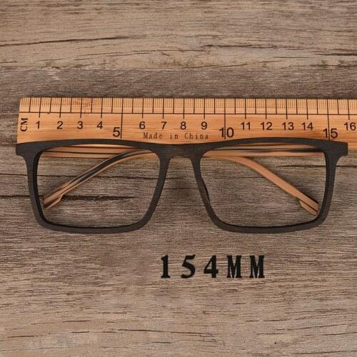 Vazrobe Oversized Eyeglasses Men Fake Wood Acetate Glasses Frame Man myopia eyewear Spectacles for prescription photochromic