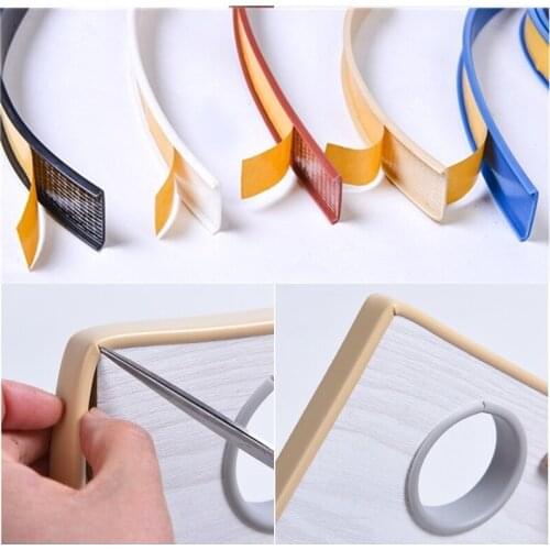 Soft Self Adhesive U Edge Banding Edging Edgeband for furniture Wardrobe cupboard 16MM 18MM 22MM dash-proof adhesive stripe
