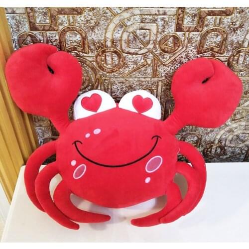 New red crab Children plush toy Christmas birthday kids stuffed crab gift