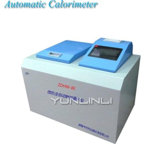 Coal Testing Equipment 220V 100W Automatic Calorimeter Detection Fuel Product Calorimeter Heat Instrument ZDHW-8E