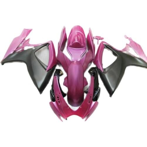 Injection Motorcycle Fairings for SUZUKI GSXR 600 750 2006 2007, Purple Black fairing kit GSXR600 GSXR750 k6 k7 PL256
