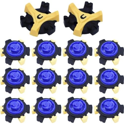 14 pcs TPR Golf Shoe Spikes Replacement Champ Cleat Fast Twist Screw Studs Stinger Golf Accessories Training Aids Shoe Spikes