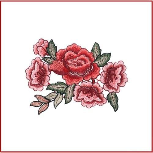 Wholesale 50pcs 18.4*13.6CM Embroidered Sewing On Patch water soluble Patch For Clothes Sewing Fabric Applique Supplies YI49