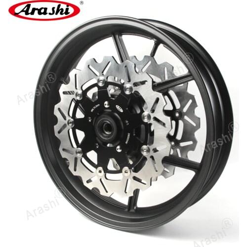 Arashi ZX6R 2005 - 2012 Wheel Rim Front Brake Discs For KAWASAKI NINJA ZX-6R 2006 2007 2008 2009 Motorcycle Wheels Hub ZX10R