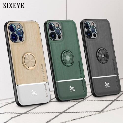 Shockproof Armor Stand Holder Car Ring Phone Case for iPhone 6 S 6s 7 8 Plus X XR XS Max SE 2020 iPhone 12 Mini 11 Pro Max Cover