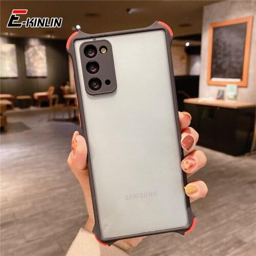Shockproof Armor Back Cover For Samsung Galaxy M62 M42 M02 M51 M31 M30 M10 M01 Core Translucent Anti-Fall Soft Candy Phone Case