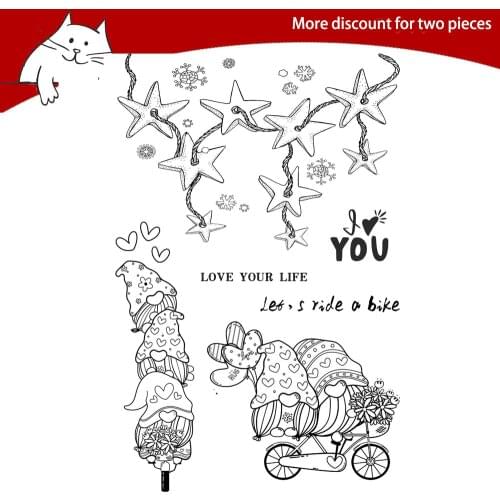 Star / Dwarfs Clear Stamps For Scrapbooking Card Making Photo Album Silicone Stamp DIY Decorative Crafts