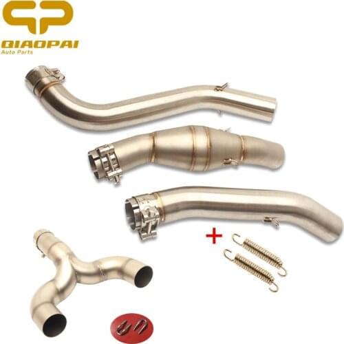 Motorcycle Exhaust Connect Link Pipe Middle Tube Adapter pipe Slip on Escape Muffler for Benelli 600 BJ 300 BN600 BJ600 TNT600