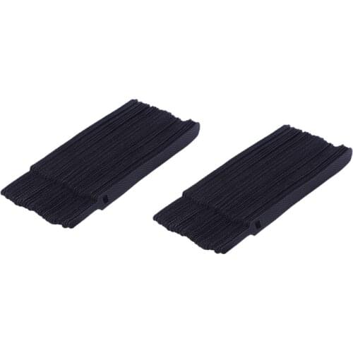 50Pcs 12X250mm Nylon Reusable Cable Ties with Eyelet Holes Back to Back Cable Tie Nylon Hook & 50Pcs 12X200mm