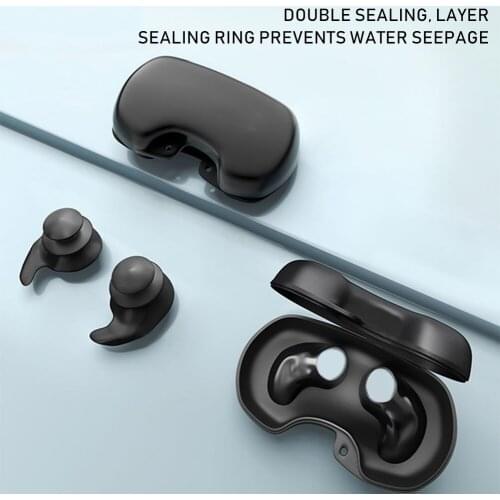 1 Pair Waterproof Reusable Silicone Swimming Ear Plugs For Swimming Surfing Snorkeling Water Sports Suit For Kids Adults