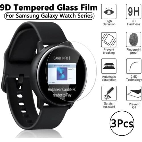 3Pcs/Pack Tempered Glass Film For Samsung Galaxy Watch 3 For Samsung Watch Acitve 2 For Galaxy Geat S2 S3 Glass Screen Protector