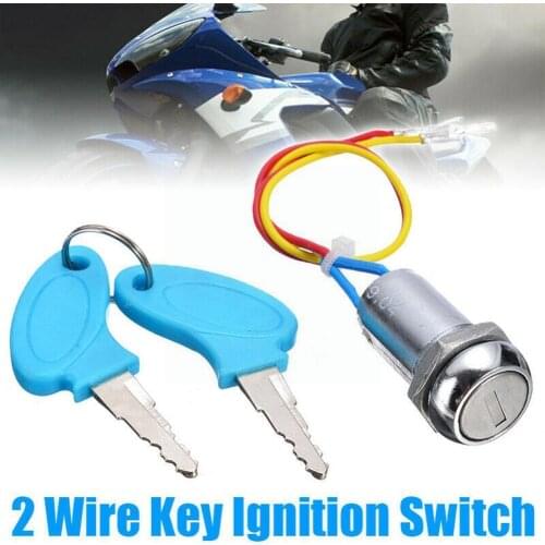 Ignition Switch Lock Wire Key Motorcycle Go Kart Scooter Electrical Switches Bike Bike For Motorcycle Electric Lock System I4L4