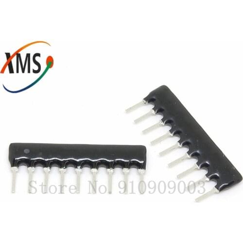 10pcs DIP exclusion 9pin 1K A102 102 ohm 9A102J 9A102G 9A102 A102J A102G Network Resistor array