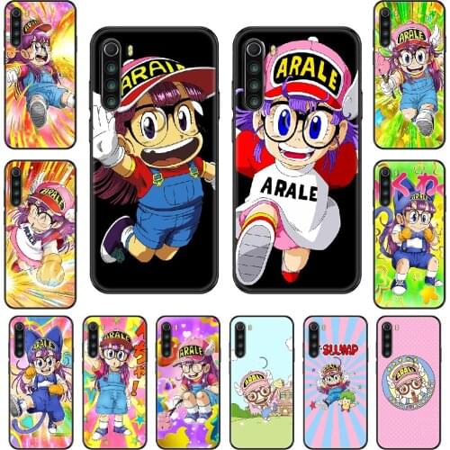 Anime Dr Slump Arale Phone case For Xiaomi Redmi Note S2 4 5 6 7 8 A S X Plus Pro black luxury bumper 3D prime pretty funda soft