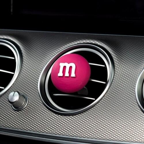 Car perfume creative decorations in the car cute cartoon letter M car air-conditioning outlet aromatherapy