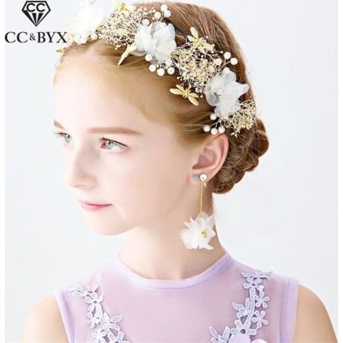 CC Crowns Tiaras Hairbands Romantic For Girl Hair Accessories Party Beach Jewelry Birthday Flower Forest Style Headdress su037