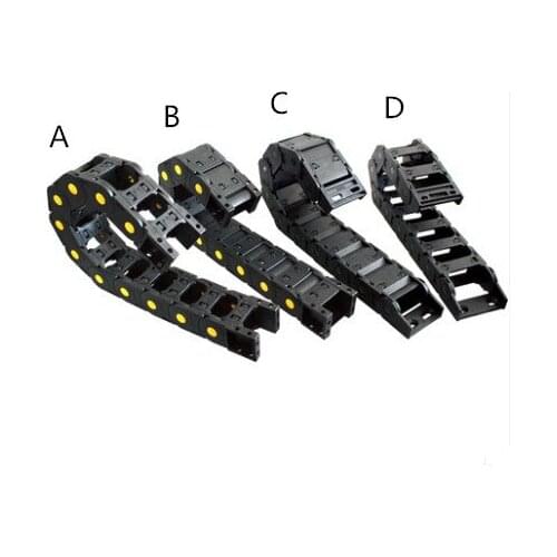 Transmission Chains 25*75 mm 1M Plastic Towline Transmission Drag Chain Machine L1000mm for CNC Router Machine Tools 25mm*75mm