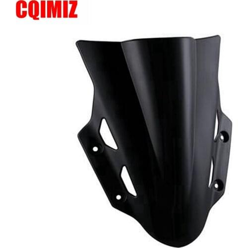 Black Plastic Motorcycle Wind Deflectors Windshield Windscreen For Suzuki GSX250R 2017