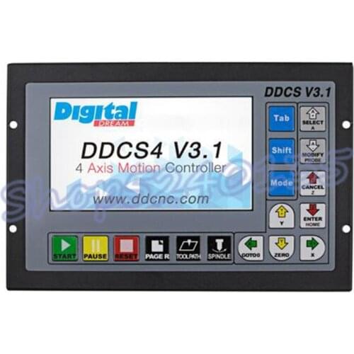 DDCS V3.1 3/4 Axis Motion Controller Offline CNC 500KHz CNC Standalone Control for Router Engraving Milling Machine