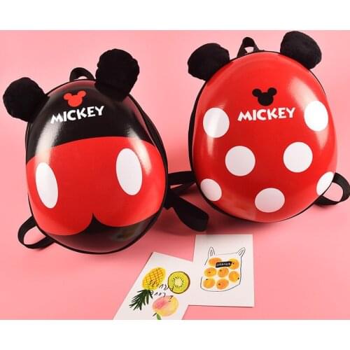 Disney Childrens Cartoon Hardshell Backpack Mickey Minnie Eggshell Kindergarten Boy and Girl Schoolbag Cute