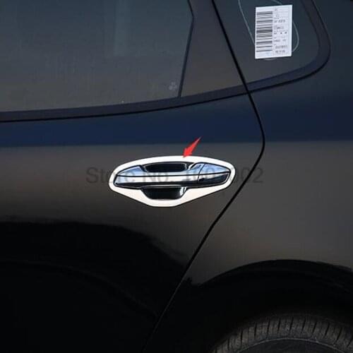 For Kia K5 2016 Exterior 8pcs Chrome Car Door Handles Bowl Cup Bezel Cover Molding Trim Protective Accessories