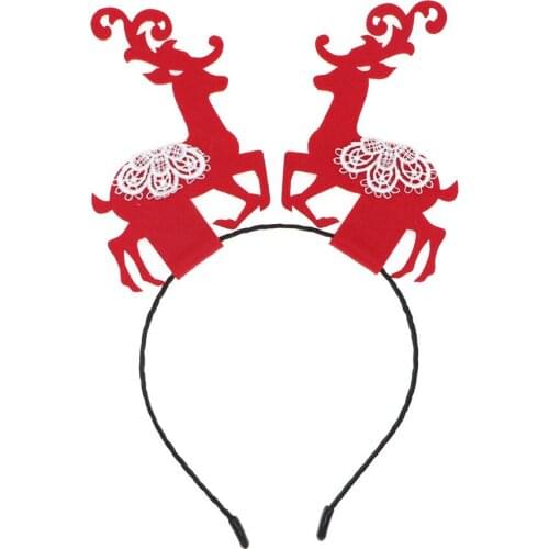 Christmas red elk headdress new year holiday fashion headband accessories CYHWR