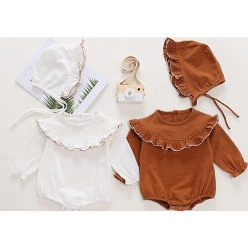 Baby Girl Floral Lace Rompe Sleeve Jumpsuit 2021 Skirt Backless Bodysuit Newborn Summer Outfit