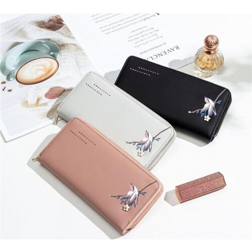 2020 Womens jewelry small fresh printed zipper buckle long wallet wallet women